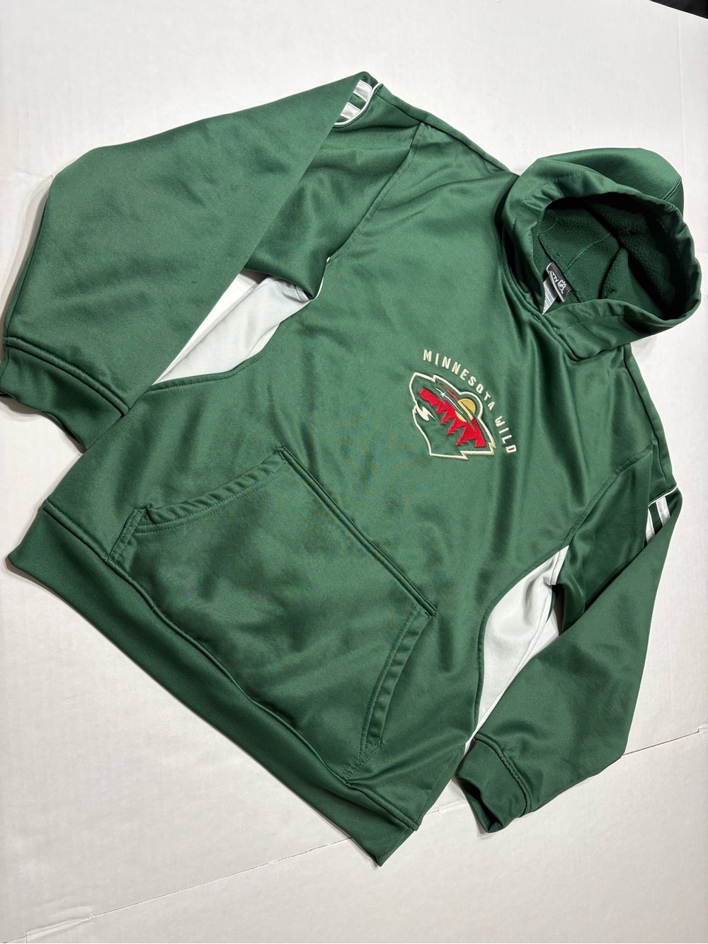 NHL Minnesota Wild Dark Green Pullover Hoodie with Logo